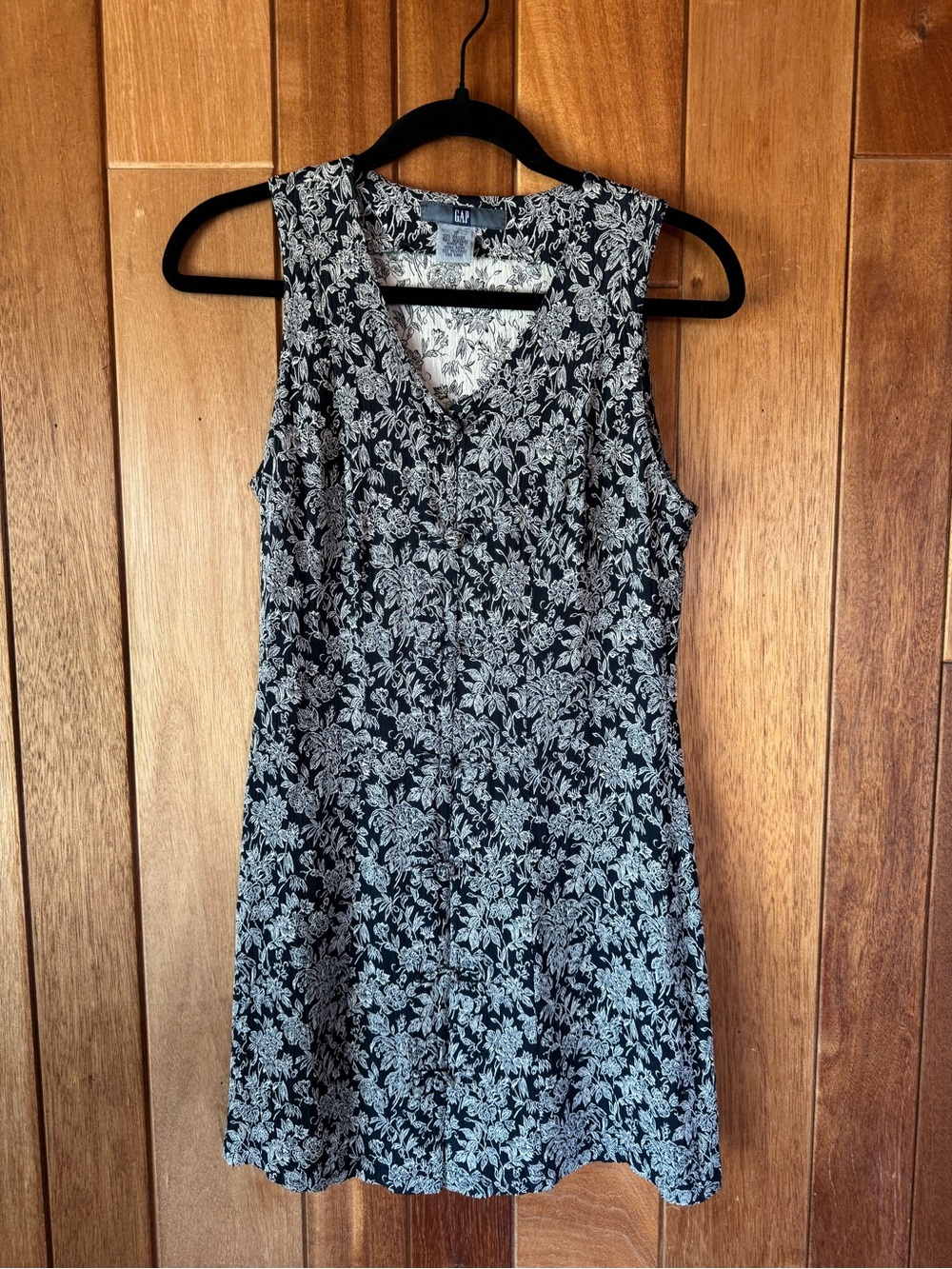 GAP Black & White Floral Dress